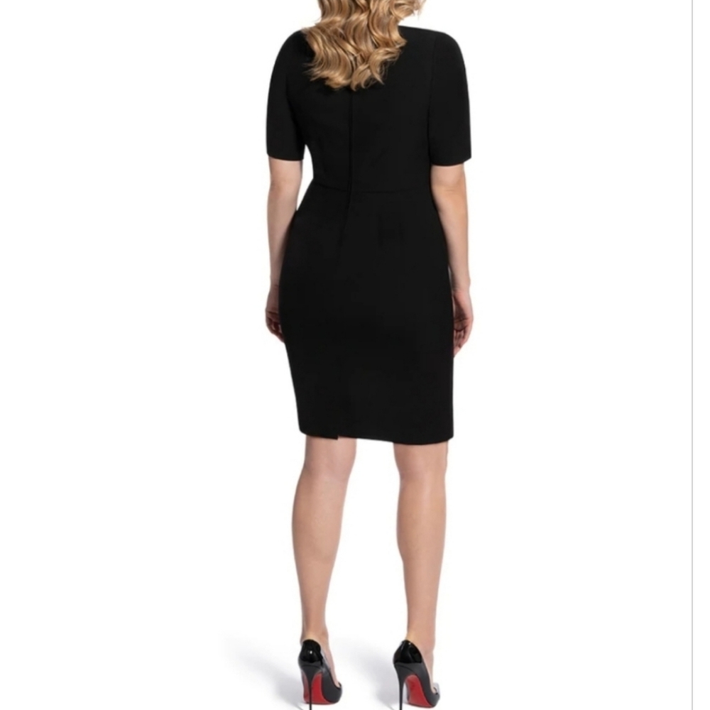 New Laws Of Motion The Alpha Black Sheath Dress Size 8 Stretch Classic Tailored - Picture 3 of 16